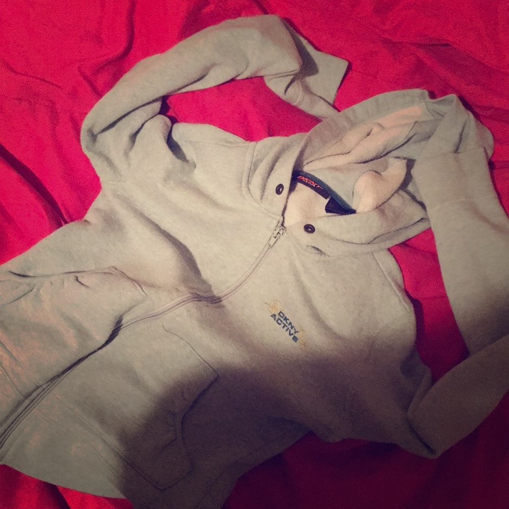 {dkny  active baby blue jacket